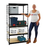 thumbnail of Schwerlastregal Tiger | HxBxT 180x90x60 cm |  Fachlast 265kg | Schwarz