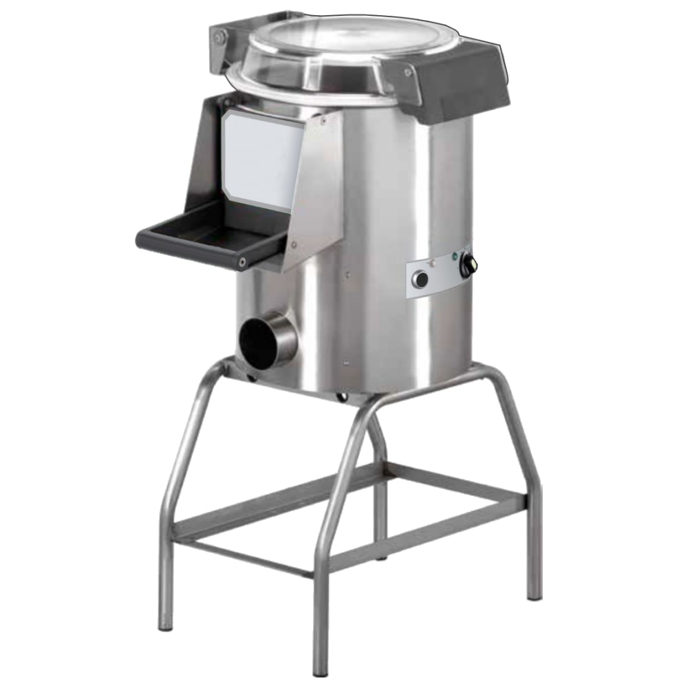 Aardappelschiller productie 60 kg/uur met onderstel - 520x700x1010 mm - 370 W 230/1V - 17005FPP Eurast