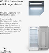 thumbnail of Klarstein Shirley 15 Uno Weinkühlschrank 15 Flaschen 5 - 20 °C Touch Retro Rot