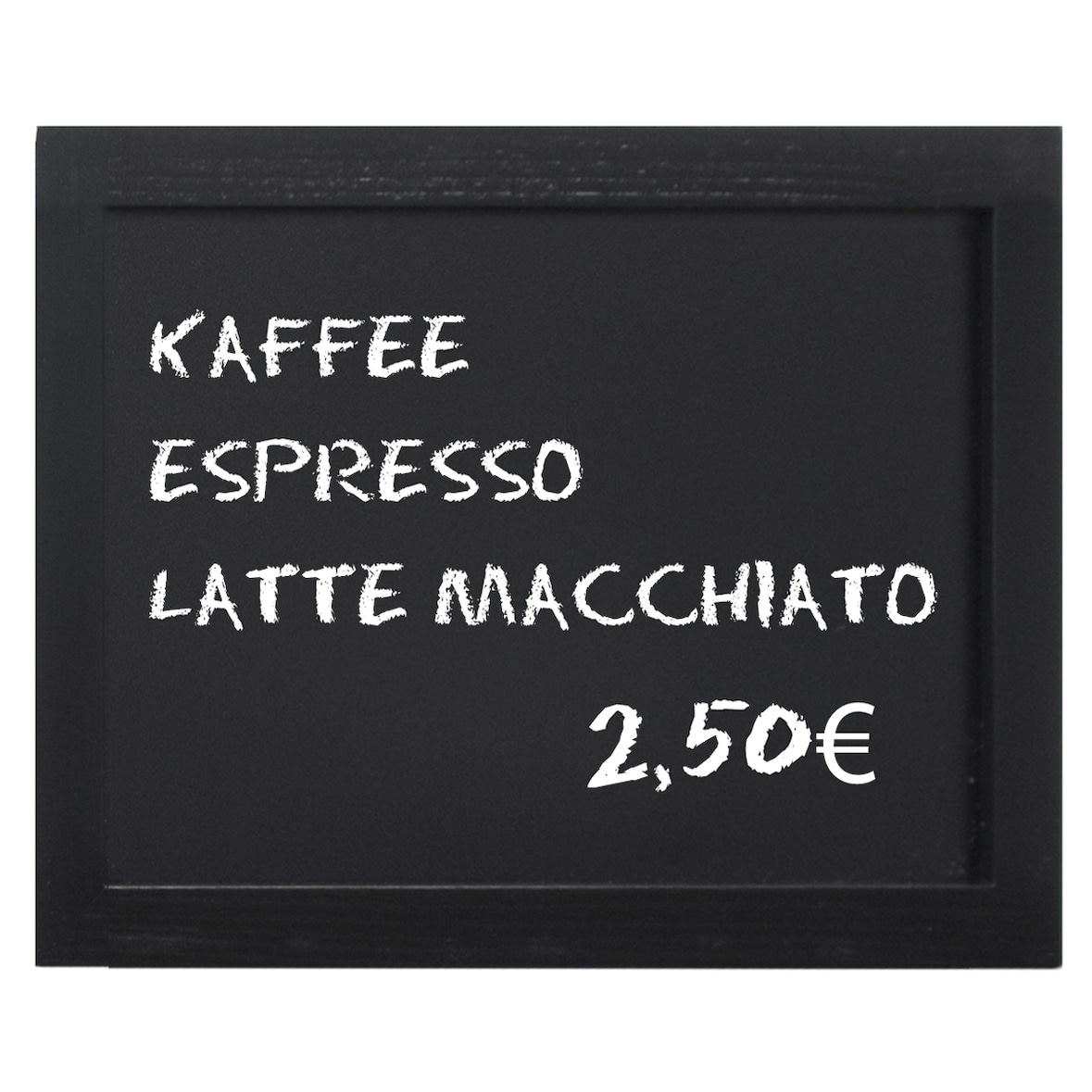 Menu Bord, zwart