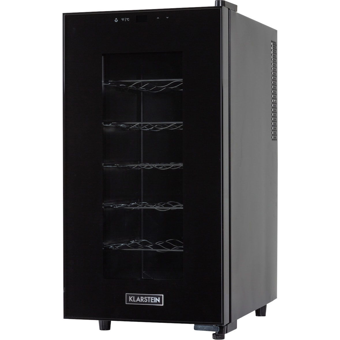 Klarstein Bellevin 18 Uno Weinkühlschrank 50 Liter 11-18 °C LED Touch SingleZone Schwarz