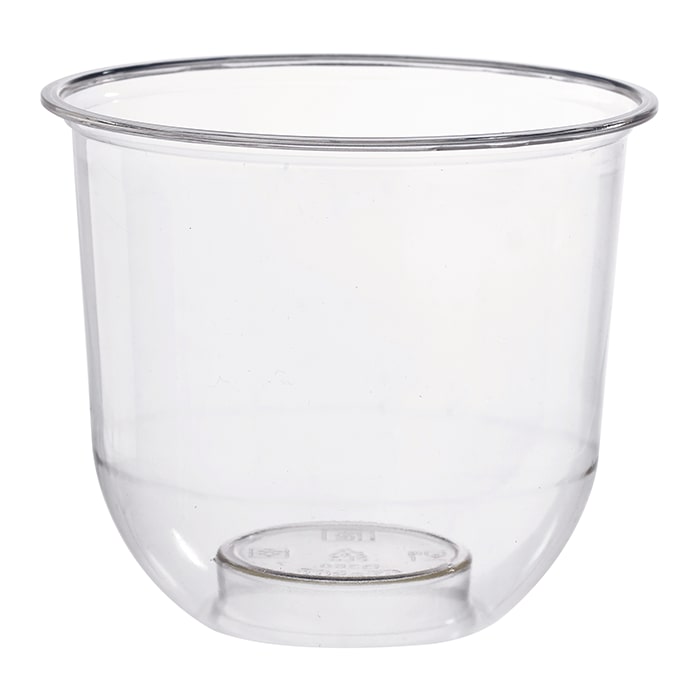 PACKNWOOD - Vaso de postre de plástico PLA transparente  H84mm 360ml - 210GPLOP360