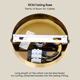 thumbnail of E27 Vintage Lampenfassung mit kabel Metall Nostalgie Retro inkl. LED Leuchtmittel Gold