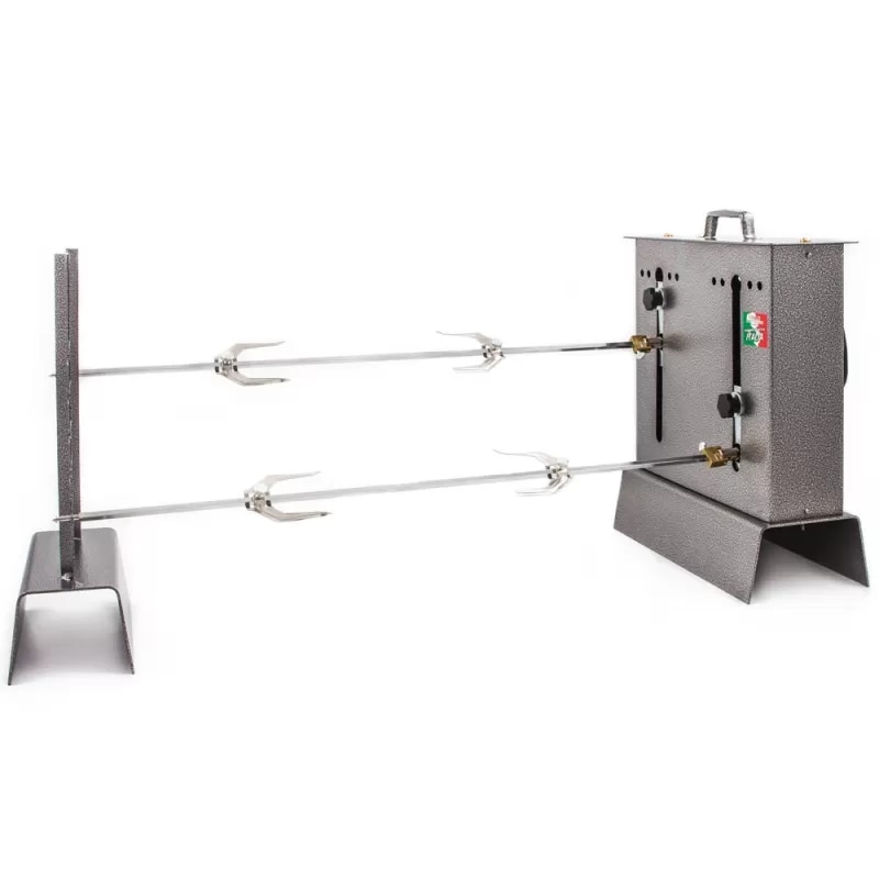 Giemme Spoleto - Asador C Doble Ajustable, Potencia y Precisión para tu Parrilla