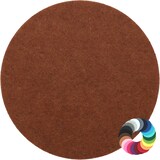 thumbnail of BIASTO - Premium Filz Untersetzer - rund 20cm - Farbe: braun (HF011). Design Glas-Untersetzer für Getränke, Tisch, Bar, Tasse, Vase