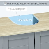 thumbnail of Armario para Debajo de Lavabo Compacto con 2 Puertas y Estante Interior Ajustable Mueble Auxiliar de Almacenamiento para Baño 60x30x60 cm Gris