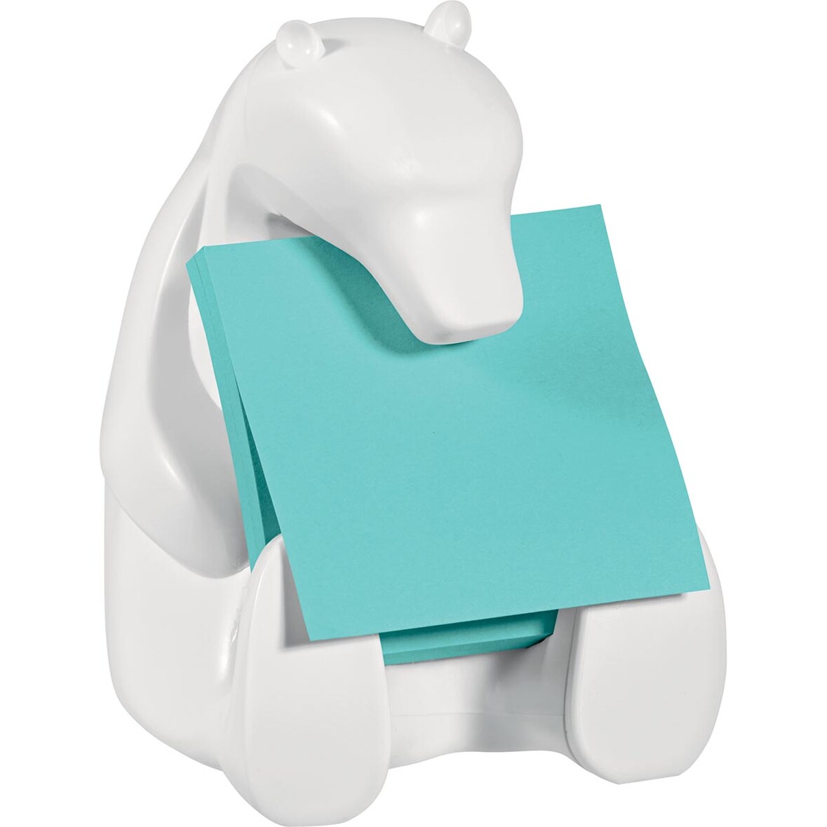 POST-IT Dévidoir Ours Z-Notes Super Sticky POST-IT® 1 bloc Z-Notes 90 feuilles 76 x 76 mm