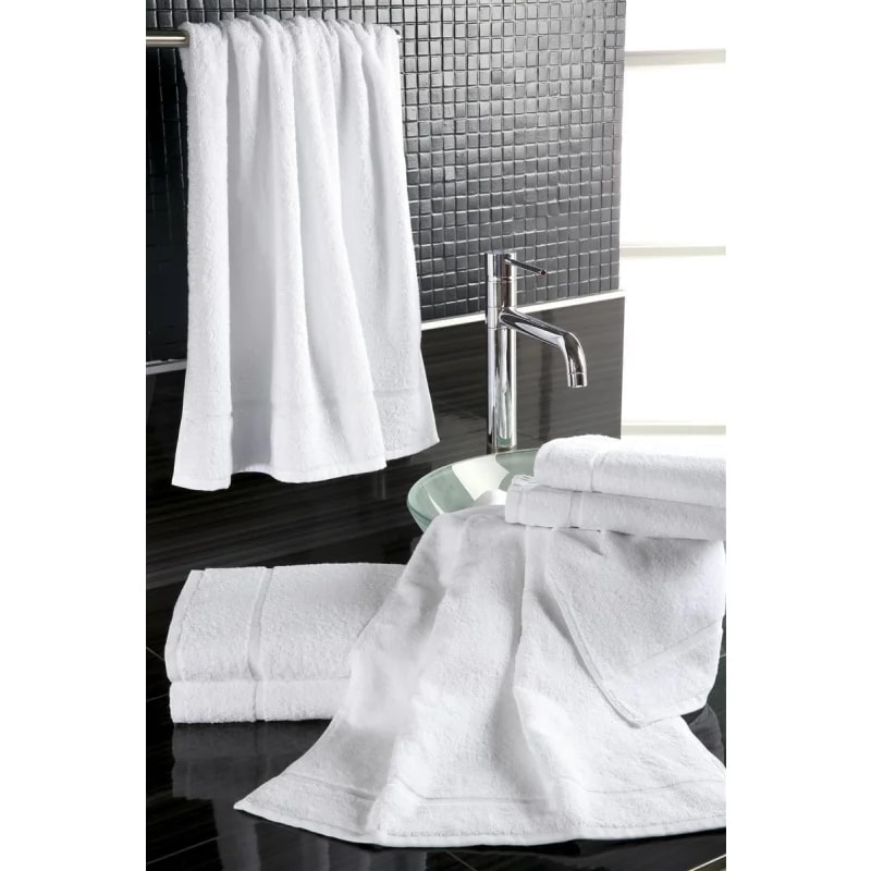 Duschtuch Handtuch Weiss 100% Baumwolle City Größe 70x140 cm