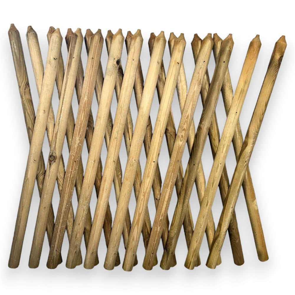 Recinzione traliccio estensibile 250 cm max in legno di pino per esterno LASA - 80 cm