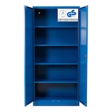 thumbnail of PROREGAL Stahlschrank BEE mit 4 lackierten Fachböden | HxBxT 195x92x42cm | Blau-Blau | Werkstattschrank Werkzeugschrank Aktenschrank Universalschrank