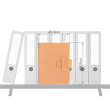 thumbnail of Ruitertassen Terminplaner A5 (20x24cm) Leder natur braun hell mit Systemeinlage und Kalender 1 Woche auf 2 Seiten