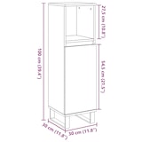 thumbnail of vidaXL Badschrank Altholz-Optik 30x30x100 cm Holzwerkstoff