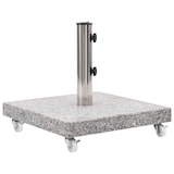thumbnail of vidaXL Parasolvoet vierkant 30 kg graniet grijs