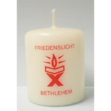 thumbnail of Kerze Friedenslicht aus Bethlehem, christliche Weihnachtskerze, 6 x 5 cm