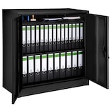 thumbnail of tectake Armoire métallique à dossiers 3 étagères 90x40x90cm - noir - 402941