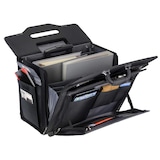 thumbnail of Alassio Trolley Aktenkoffer Pilotenkoffer Businesskoffer schwarz mit Fächertasche ROCCA II 45034