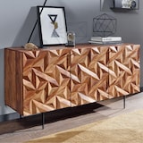 thumbnail of Sideboard FineBuy Kommode 144x72x47 cm Holz Massiv Anrichte Modern Standschrank