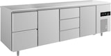 thumbnail of Gastro Kühltisch 2 Türen 5 Schubladen (links & Mitte) Umluftkühlung 2330x700x850mm -2/+8°C Edelstahl