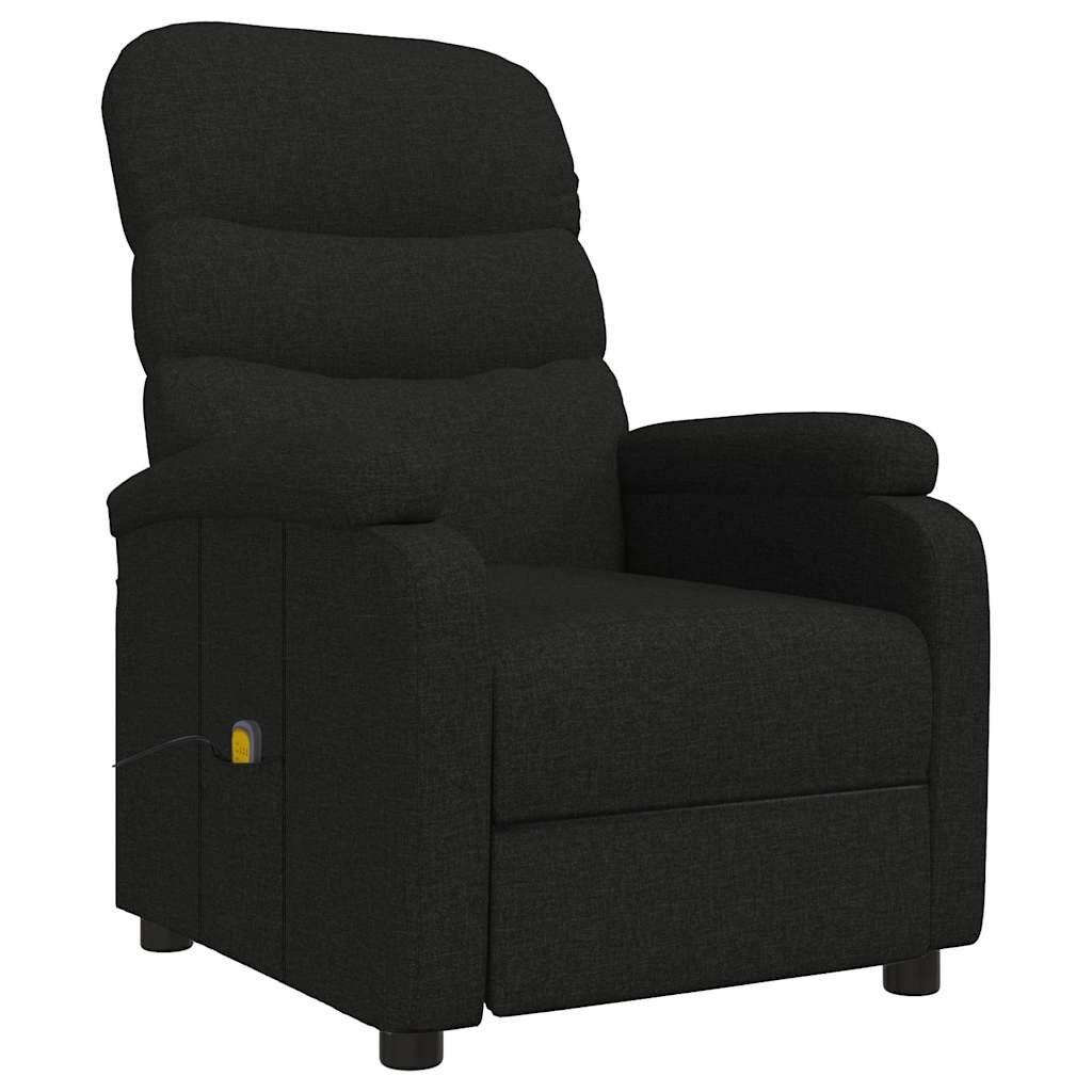vidaXL Massagesessel Schwarz Stoff