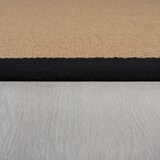 thumbnail of `Trent` Kira Jute-Teppich mit Naturkautschuk-Rücken für aktive Wohnbereiche. Farbe: Braun-Schwarz, 60x600 cm | Kadima Design