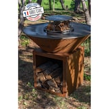 thumbnail of SPRING PACK - Classic Brasero Barbecue Plancha Ø 100 cm, in corten DUBBELE TANK - 100% Made in France - BRA1009CCOR+