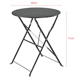 thumbnail of Helloshop26 - Caprile klappbares Gartenbistro-Set dunkelgrauer Stahl 03_0006938