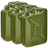 thumbnail of BW® Kraftstoffkanister Metall Benzinkanister 3x 20 Liter - Olivgrün - RAL 6003 - TÜV-geprüft und UN-Zulassung - Made in Europe