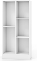 COSTWAY Boekenkast met 4 verdiepingen, ruimteverdeler, houten rek