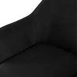 thumbnail of 2er Set Esszimmerstuhl NIVER - Stoff Schwarz 52x63x82 cm | Essstühle Esszimmerstühle Küchenstühle Wohnzimmerstühle