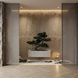 thumbnail of Juego de 10 paneles decorativos con efecto roca 3D, revestimiento de pared de poliuretano de 7,2 m², 120 x 60 x 3 cm, color gris cemento.