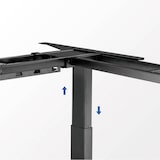 thumbnail of LogiLink Sitz-/Steh-Schreibtischgestell EO0016 EO0016  (B x H x T) 1200 x 1150 x 620 mm Schwarz