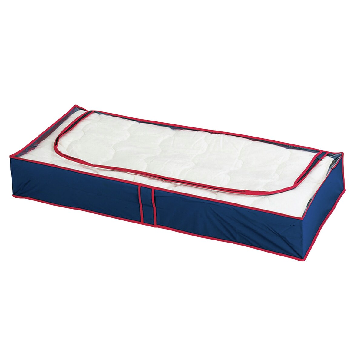 WENKO Unterbettkommode Blau-Rot 4er Set