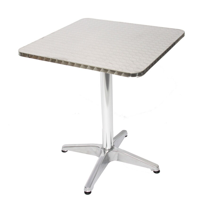 Conjunto de 10 mesas bistrô de alumínio M28, conjunto de mesa de jardim, retangular 60cm