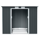 thumbnail of HATTORO P100 Metall Gerätehaus Geräteschuppen Garten Schuppen Gartenhaus Grau