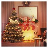 thumbnail of Árbol Pino De Navidad Verde de 150cm 1.5m + Cinta de Luz 5m Blanco Cálido