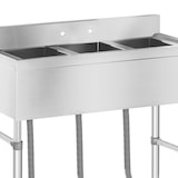 thumbnail of Royal Catering Spültisch - 3 Becken - 100 x 50 cm