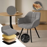 thumbnail of Chaise de salle à manger Jordi Cord Gris