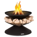 thumbnail of Aguilera Feuerschale mit Grill Ø 65 cm Holzlager Stahl Schwarz