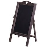 thumbnail of Reclamebord HWC-E51, krijtbord, 66x37x27cm Shabby-Look Vintage ~ grijsbruin