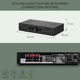 thumbnail of AMP-CD608 DAB HiFi-Stereo-Verstärker 4x100W RMS DAB+ BT Opt.-In Schwarz