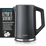 thumbnail of Arendo Wasserkocher, Edelstahl oder Glas, Temperaturanzeige & Warmhaltefunktion