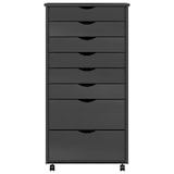 thumbnail of vidaXL Rollschrank mit Schubladen MOSS Grau Massivholz Kiefer