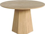 thumbnail of Esstisch rund MDF Eichenfarbe 120x120 cm für 4-6 Personen