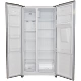 thumbnail of Exquisit SBS146-WS-040ES - Amerikaanse koelkast - Waterdispenser - Display  - No Frost - 439 liter - Zilver