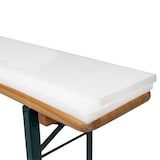 thumbnail of TexDeko Bierbankauflage gepolstert 220x25x2cm waschbar mit Reißverschluss für Bierzeltgarnitur Bankauflage zum selber aufziehen (Anthrazit)