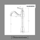 thumbnail of NALA | Grifo de baño alto cepillado negro Vintage Hotel Gastro | Retro de acero inoxidable premium para fregadero alto |Grifo mezclador 2 conexiones