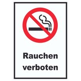 thumbnail of Rauchen verboten Schild A6 (105x148mm)