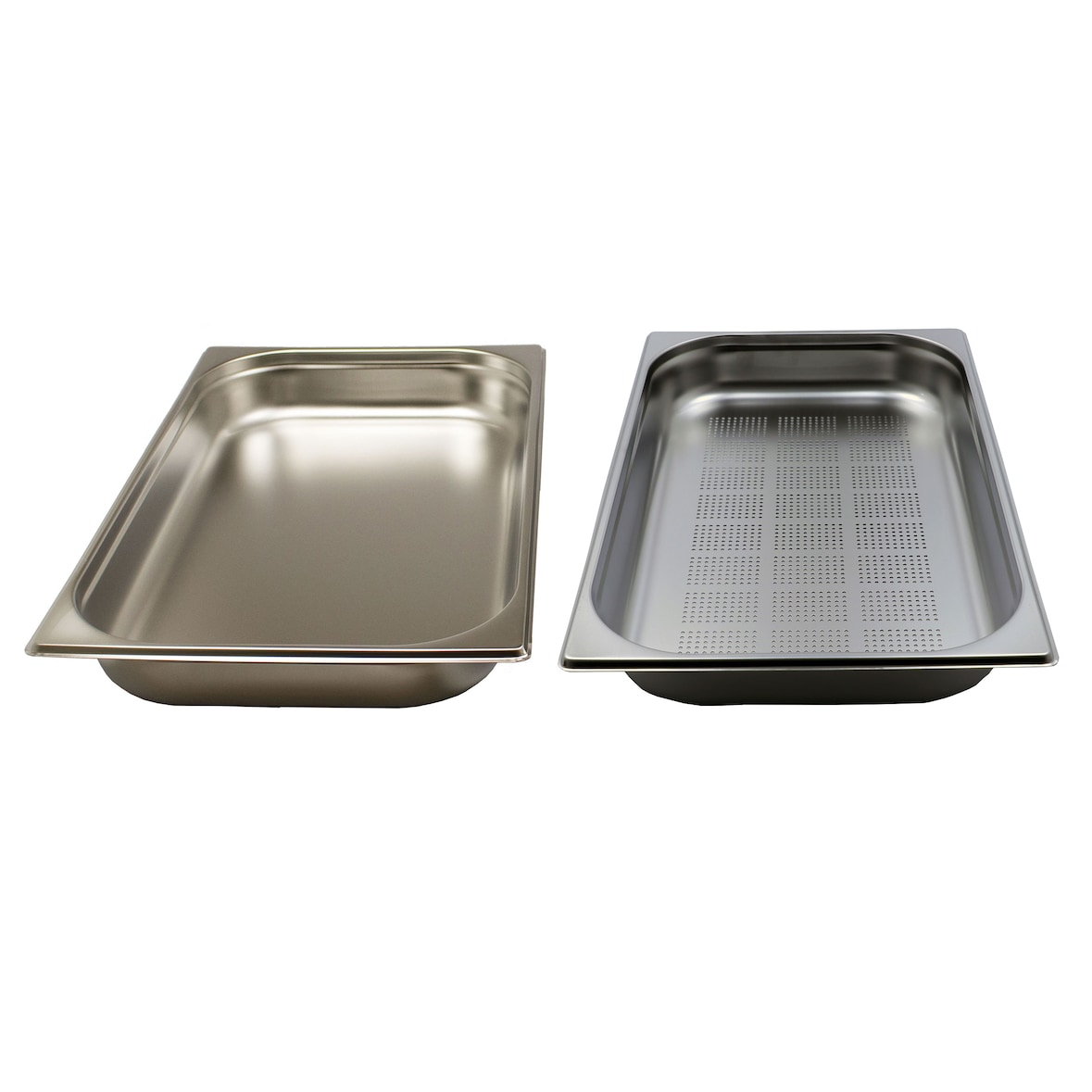 Dampfgarer Set Edelstahl  GN 1/1  Gastrobehälter (  L 53,0 x B 32,5 x T 6,5 cm )