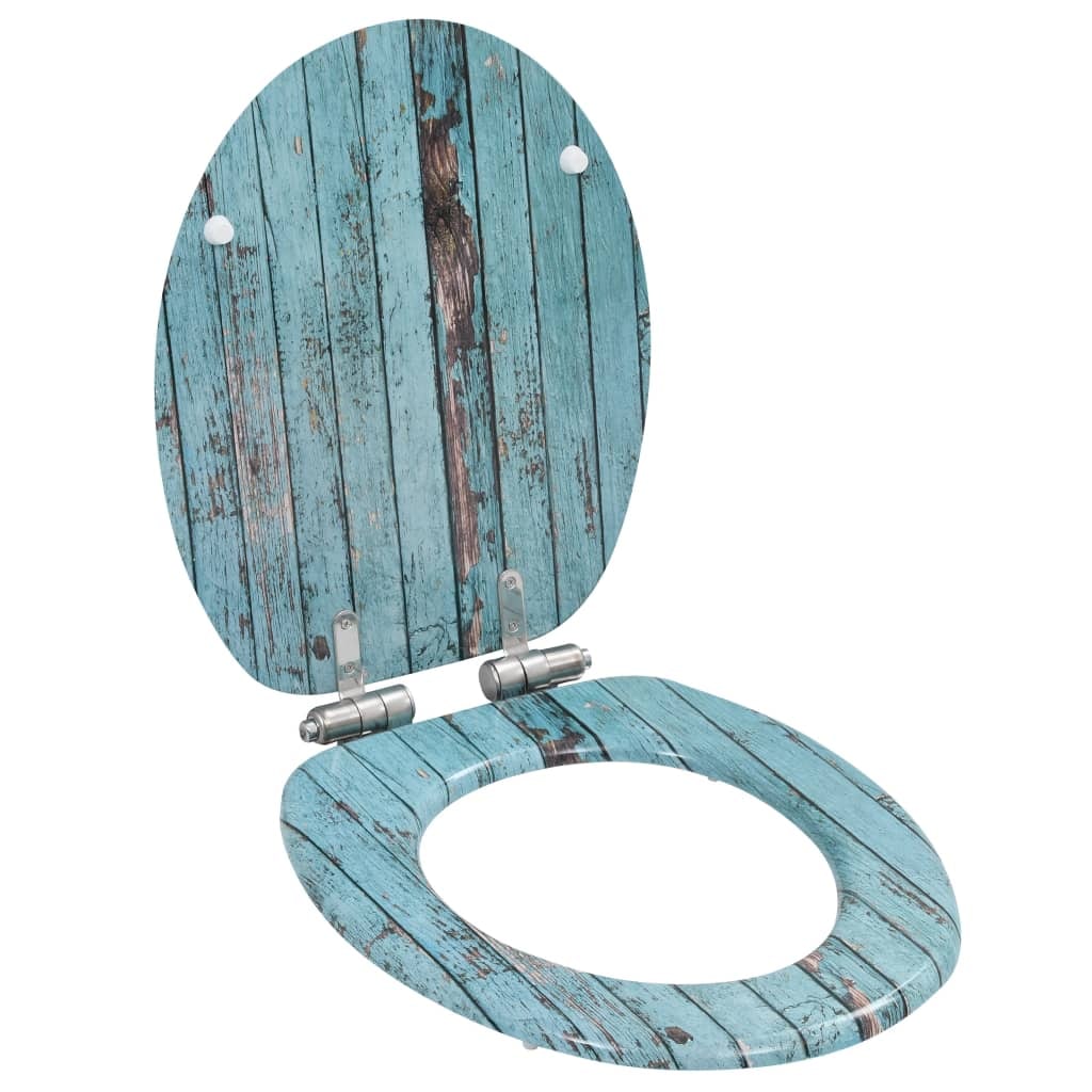 Helloshop26 - Sedile WC in MDF con coperchio a chiusura ammortizzata finitura legno invecchiato 02_0002901