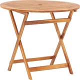 thumbnail of Mesa plegable de jardín de madera maciza de acacia 90x75 cm